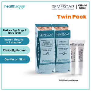 [BUNDLE OF 2] Remescar Eye Bag & Dark Circle Cream 8ml | Instant 2-Min Results | Clinically Proven