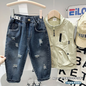 Quần bò Rách BB KACADY cho bé trai Quần jeans Quảng Châu trẻ em mẫu mới 2025