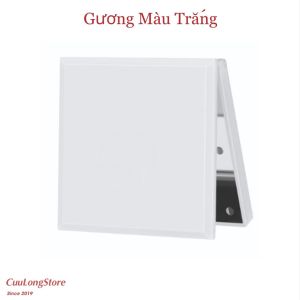Gương Gấp Gọn Cầm Tay du lịch bỏ túi có đèn led 2 trong 1 để bàn mini make up