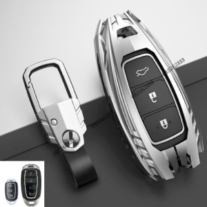 Ốp chìa khóa xe Hyundai Accent 2018-2025 Kona Santafe Elantra Custin 2023 vỏ chìa khóa Custin new Accent Kona Santafe Elantra new chất liệu Hợp Kim cao cấp sang trọng
