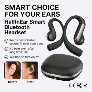 New AI Smart Simultaneous Translation Sports Bluetooth Headphones for All Year Round Men and Women  Comfortable Fit  Lightweight 5g