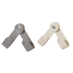 Practical Strong Adhesive Pot Lid Storage Solution Sturdy Plastic Rubber Carbon Steel Holders for Cupboard Door and Wall