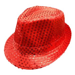 BESTOURO Sequins Jazz Hat Shiny Masquerade Dance Performance Hat Fashion Stage Panama Cap Men Women