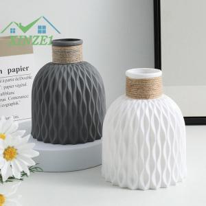 XZ✨✨✨ 1 cái bình nước gợn sóng bằng nhựa trang trí sắp xếp Chậu hoa trang trí phòng khách gia đình phong cách Bắc Âu hiện đại