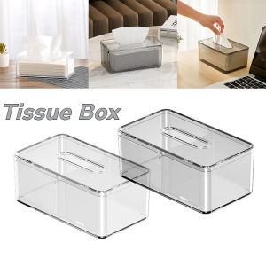 Clear Tissue Storage Box Holder for Toilet Home Office Towel Napkin Paper Dispenser Tissue Holder