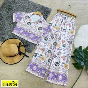 CC 20555 ชุดเซทเสื้อครอปใส่ไปเที่ยว ชุดไปทะเล เที่ยวทะเล สงกรานต์ (ฟรีไซส์ M อก 30-36 เอว26-34 สพ33-40)