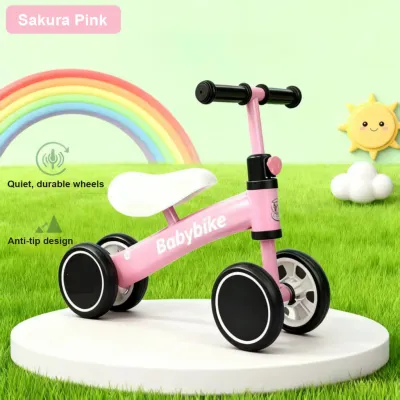 IMUTO Baby Toddler 4-Wheel Scooter Bike with Music - Balance Training Safe Baby Walker for Kids 2-5 Years Christmas gift