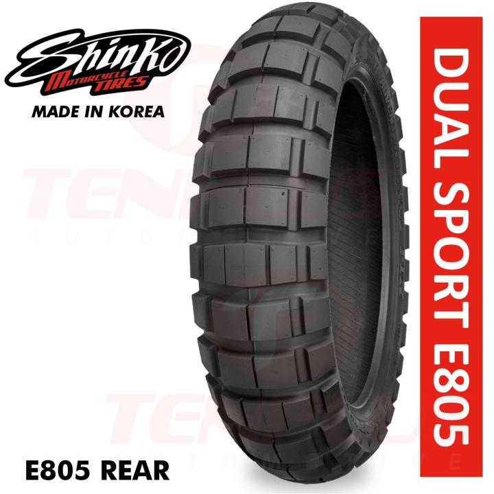 Shinko 805 Series Dual Sport Rear Tire, 130/80-17