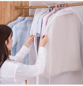 ถุงคลุมเสื้อผ้า โปร่งใส & โปร่งแสง ถุงคลูมกันฝู่เสื้อผ้า ผ้าหนา ทนทาน พร้อมส่ง