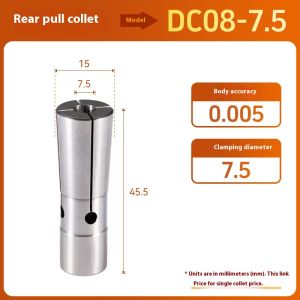 DC Collet Chuck Pull Back Extension Rod Engraving Machine Chucks DC6 DC8 C12 High Precision CNC Tool Holder Elastic Spring Chucks
