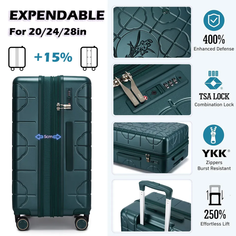 SEA CHOICE Koper Travel Expandable Anggrek Lattice PC Anti Gores