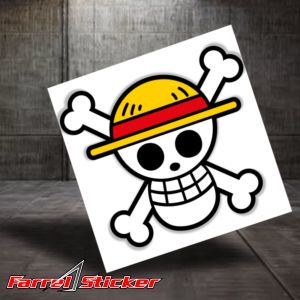 Stiker One piece Sticker Mugiwara Onepiece