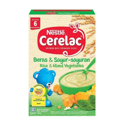 NESTLE CERELAC Rice And Mixed Vegetables Infant Cereal 250G - From 6 Months