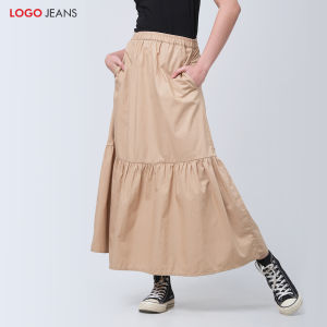 Logo Jeans Rok Panjang Aileen Khaki 53051L5KH
