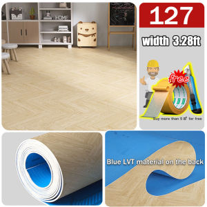 household🔥tikar getah tebal lantai 1 gulung PVC Vinyl Flooring Wood grain 1M/5M/10M/15M bedroom decoration wear resistant&waterproof All floors are laid directly Wood PVC Floor Sticker sticker lantai tikar getah lantai