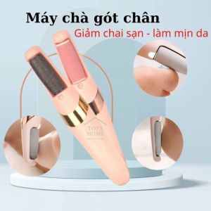 Máy chà gót chân tẩy tế bào chết và vết chai cho tiệm Nail Dụng cụ trà gót chân tại nhà HÌNH BÚT gồm 2 đầu mài Pin sạc