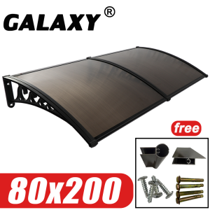 【2025 NEW】Heavy duty Awning Canopy With Bracket Frame 60X120CM/80X150CM/80x300CM Waterproof Sun Shelter Anti UV For Door And Window Silent Outdoor Rain Cover Sun Protection Canopy Shade