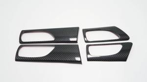 mv1 High Equipment LHD Carbon Fiber Car Interior Side Door Handle Panel Cover Trim Accessories For Lexus IS 250 300 350 2015-2024 8Y3Z2