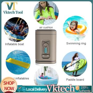 [Vktech] Camping Light Electric Air Pump 1200mAh Portable Air Compressor 4000Pa Wireless Inflator Pump for Air Boat Swimming Ring