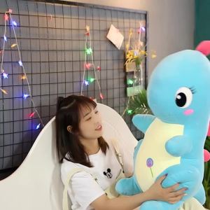 30-50cm Cute Dinosaur Stuffed Toys Candy Colors Adorable Plush Toy Children Soft Animal Doll Xmas Gift For Kids
