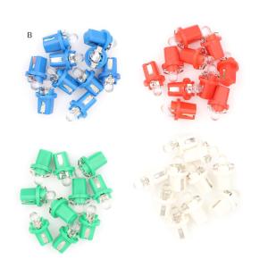 BJ🔩🔧🔗 ใหม่10x Ampoule LED compteur tableau de Bord B8-5D B8.5D T5 Support Blanc Tuning 12V