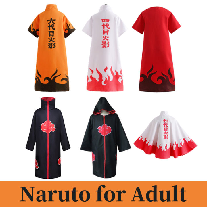 Naruto The 4th 7th 6th Hokage Uzumaki Naruto Ninja Cloak Cosplay Cape ...