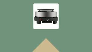MaxmarttElectric Heater Stove 500W Round Hot Plate Portable Countertop Burner For Ceramic Glass Kettle Single Plate Cooktop Easy to Multifunction Home Kitchen Hot (US Plug 110V)