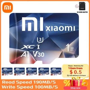 🔥100%Original Product+FREE Shipping+Free Send adapter+card reader🔥Xiaomi 1TB mini sd memory card Micro SD Cards 128GB 256GB 512GB 1TB 2TB micro TF card 64GB Class 10 memory card For phone