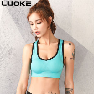 LUOKE Large Size Underwear Can Be Worn Up To 90kg Women Lady FashionShockproof Anti-sagging Padded Running Training Yoga Fitness Exercise Gym Sport Bra