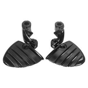 Adjustable Motorcycle Foot Pegs Aluminum Rubber Footrests Shock Absorption Footpegs For Most Motorbike Model