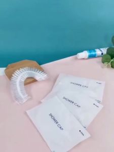 2025 Mũ tắm dày đặc dùng một lần bảo vệ tốt khỏi nước. Được sử dụng trong bếp và khách sạn. Mũ tắm lớn cho người lớn. Mũ tắm tự do.