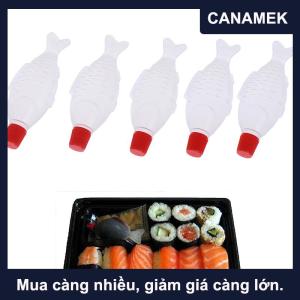 【CANAMEK】 10 cái chai nước mắm 4ml dụng cụ Sushi Gia vị mù tạt Bình đựng nước sốt