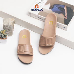 Riqueza DAVIRA Sandal Wanita Sendal Slip On Kekinian