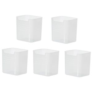 5pcs Kitchen Refrigerator Door Side Fruit Vegetable Storage Boxes Separate Container Transparent Vegetable Egg Organizer