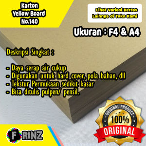 Kertas Karton Kuning Bot No. 140 F4 A4: Paket Penuh Solusi Packaging