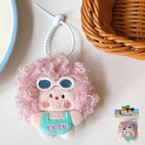 CHLOCH Tượng nhồi bông Búp bê treo túi Những Cô Bé Hoạt Hình Mềm mại Búp bê móc khóa dễ thương Kích thước 8cm Phụ kiện trang trí ba lô Tặng quà