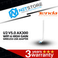 TENDA U2 V5.0 AX300 WIFI 6 HIGH GAIN WIRELESS USB ADAPTER. 