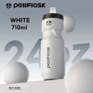 Peliflask by Pelise 24oz Bike Sports Water Bottle Bicycle Mtb Road Mountain Bottle BPA Free for Cycling/Outdoors/Sports/Running White and Black