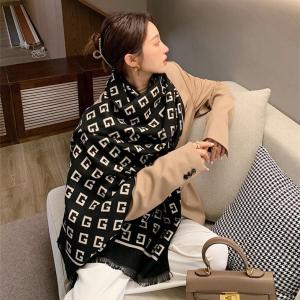 fv88 - Syal Leher Pashmina Mewah Winter Import Premium Scarf Kasmir Musim Dingin Uk 185x165cm
