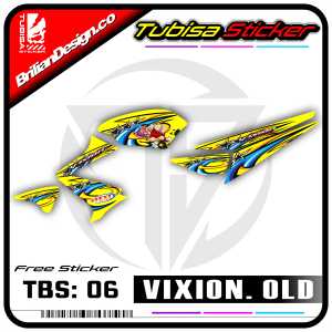 Sticker Striping Variasi Vixion Lama/Old - Stiker Striping Variasi Motor Vixion Lama/Old. TBS.06