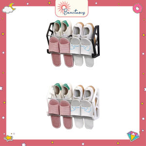 Rak Sepatu Tempel Dinding Tempat Penyimpanan Sandal Sepatu