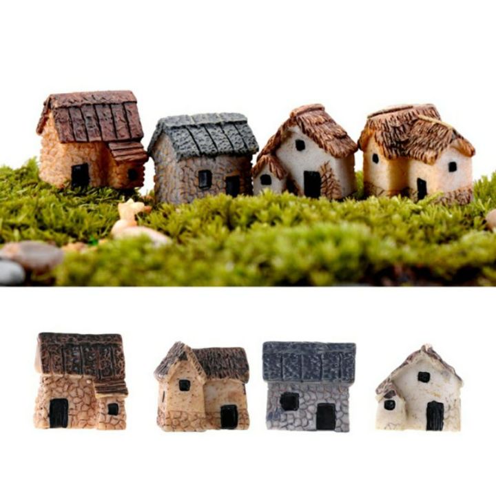 Mini Stone House Diorama Fairy Garden Miniature Landscape Model | Lazada PH