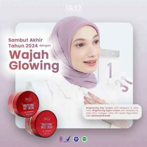 SR12 BRIGHTENING DAY AND NIGHT CREAM KRIM SIANG DAN MALAM HERBAL ALAMI MENCERAHKAN WAJAH