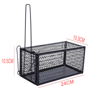 【4PCS】Rat Cage Mice Rodent Animal Control Catch Bait Mouse Trap/Mouse Trap Rodent Trap Mouse Trap Live Rat Trap Rat Cage Rodent Trap Mouse Rat Black Durable Metal Rodent Trap Large Rat Trap Live Rat Trap Rat Cage