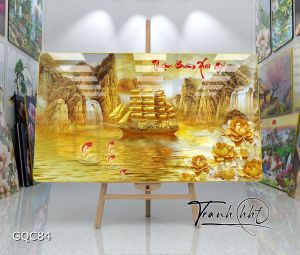 Tranh Thuận buồm xuôi gió tráng gương 3
