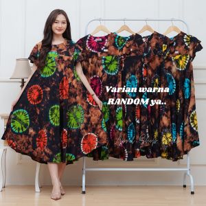 DASTER PAYUNG JUMBO BUSUI KEKINIAN MOTIF JESSIE DRESS WANITA BIGSIZE TERBARU PIYAMA LONGGAR BUMIL