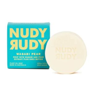Sabun Nudy Rudy Wasabi Pear Soap Bar 120 Gr | Sabun Batang | Sabun Mandi | Mencerahkan Kulit | BPOM & Aman