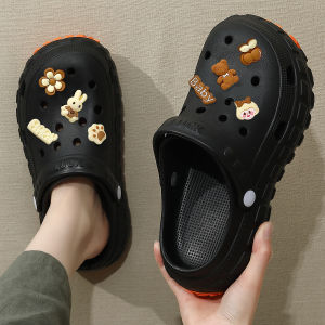 [Free Shipping] Eva Thick-Soled Clogs For Women New Summer Outdoor Style Non-Slip Suitable For Home Use WomenS Beach Sandals Closed-Toe Sandals MenS Style