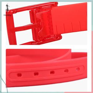 🔥ส่วนลด 10 บาท สำหรับการซื้อ 1 ชิ้น🔥ราคาถูก สายคาดลายลูกกวาดแฟชั่นสำหรับผู้ชายและผู้หญิง เข็มขัดซิลิกาเจลเข็มขัดพลาสติกเข็มขัดป้องกันภูมิแพ้เข็มขัดปกป้องสิ่งแวดล้อม