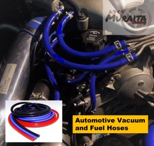 Automotive HosesVacuum Fuel Radiator Reservoir Tank PCV Valve and Heater Core HOSES ( Carburetor and EFI engines ) Vacuum Hose Samco Vacuum Lines. Fuel Lines PCV ( RED BLACK BLUE ) TOYOTA MITSUBISHI HONDA NISSAN KIA for Cars